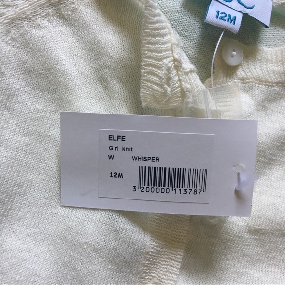 ππΌ C de C Baby Luxury Lightweight Cardigan Linen and Cotton Blend Newborn - Picture 6 of 7